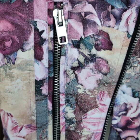 Zara floral moto jacket - Picture 6 of 8